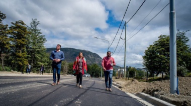 El intendente supervisó la pavimentación de calle Tucumán y la obra del colector cloacal en la urbanización San Martín