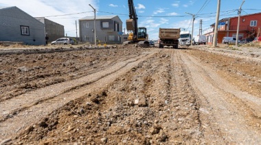 Continúan con obras viales en los barrios de Río Grande