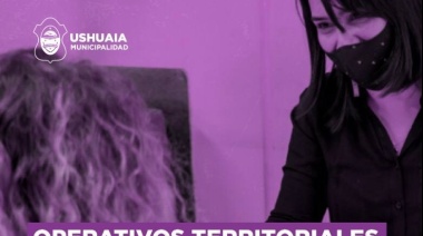 Nuevo operativo territorial de la Municipalidad de Ushuaia y el RENAPER