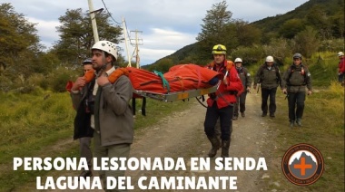 Rescatan a una turista riograndense en Laguna del Caminante