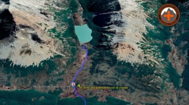Rescate de un lesionado en Laguna Esmeralda