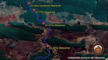 Rescate de un lesionado en el sendero a  Laguna Esmeralda
