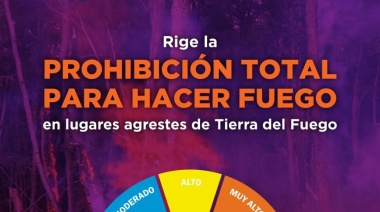 La Municipalidad de Ushuaia recuerda la prohibición total de hacer fuego en zonas agrestes