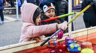 Los mas chicos tuvieron su espacio de diversión en "La Fiesta de la Noche mas Larga