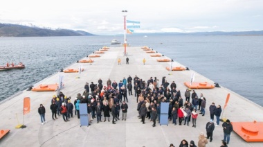 Inauguraron la obra de ampliación del muelle de Ushuaia financiada por Nación