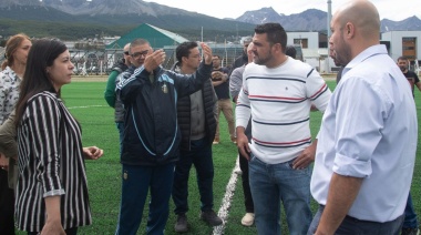 El intendente Vuoto recorrió las obras realizadas en la Cancha Hugo Lumbreras