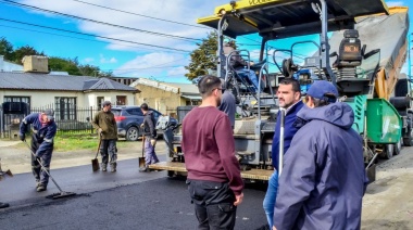Walter Vuoto recorrió las nuevas calles repavimentadas y las que están en obra