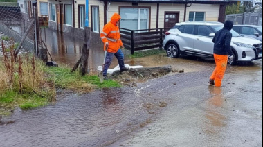 Intervienen zonas anegadas por las intensas precipitaciones