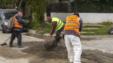 Realizaron trabajos de limpieza tras el desborde del Arroyo Buena Esperanza