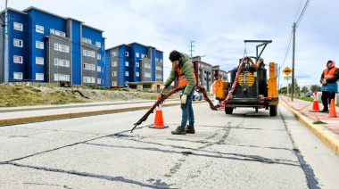 Avanzan los trabajos de mantenimiento en distintos sectores de Ushuaia