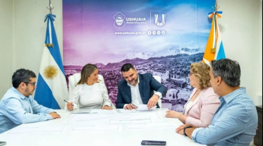 El Municipio firmó un convenio con el FAMP Fueguina para avanzar con la obra integral del Paseo Costero