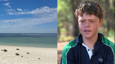 Un adolescente de 13 años nadó durante cuatro horas para salvar a su familia atrapada en el mar en Australia