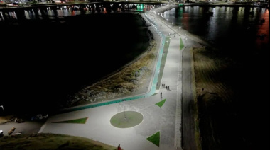 Se realizó la primera prueba del sistema de iluminación de la Pasarela Fique