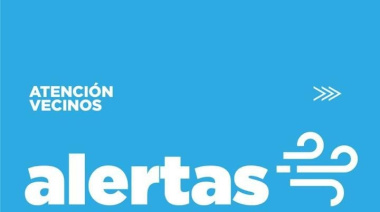 Alerta por fuertes vientos hoy Miércoles 15 de Abril