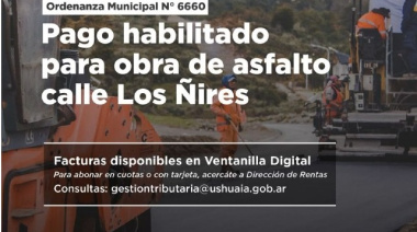 Habilitaron el pago de la obra de pavimentación de calle Los Ñires