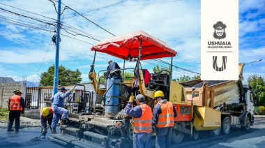Comienza la pavimentación de calle Los Ñires