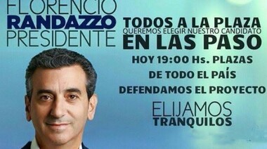 Los randazzistas atacan a Cristina y quieren un 17 de octubre para Florencio