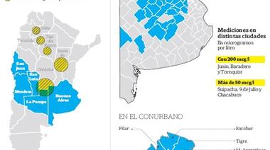 Contaminación con arsénico: qué localidades del país son las más expuestas