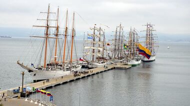 En mayo arribarán a Ushuaia las fragatas de Velas Latinoamérica 2018