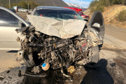 Violento choque frontal deja varios heridos en ruta 3