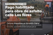 Habilitaron el pago de la obra de pavimentación de calle Los Ñires