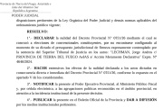 La Justicia declaró «la nulidad» del decreto de convocatoria a elecciones para modificar la Constitución